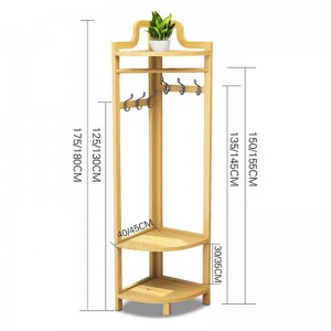 Comb -colț de înaltă calitate raft depozitare raft de podea triunghi cuier pentru camera de zi dormitor