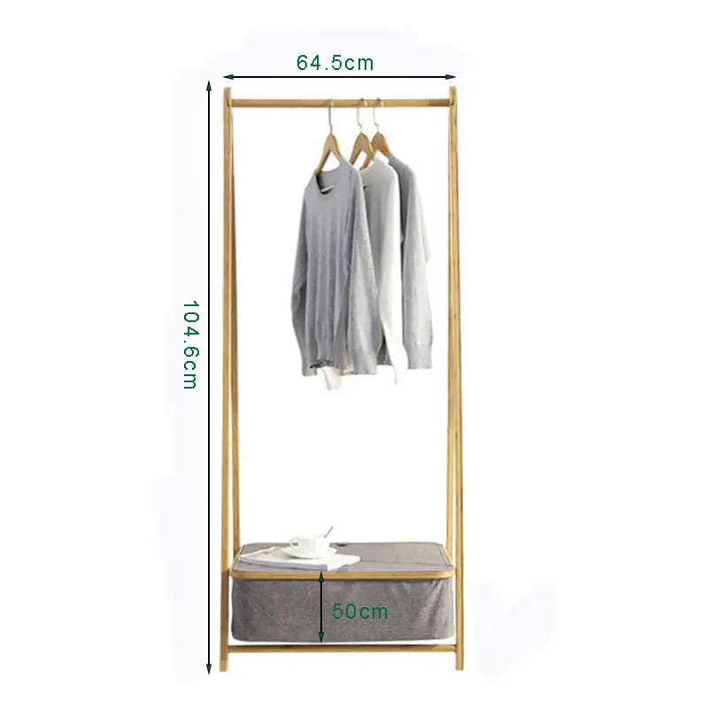 Nou design raft bambusnoptieră mobilier spălătorie haine de uscare rafturi cu depozitare